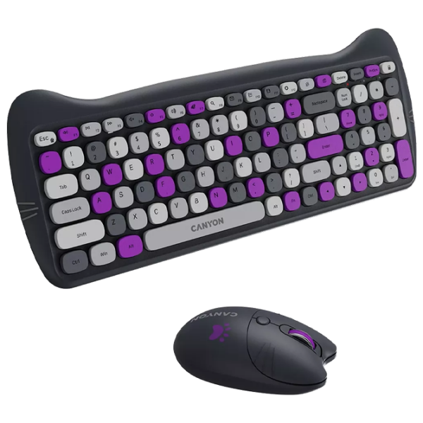 Набор Canyon HSET-W6 Фиолетовый Игровой, Беспроводные photo 3