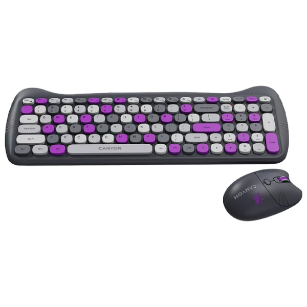 Набор Canyon HSET-W6 Фиолетовый Игровой, Беспроводные photo 4