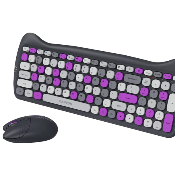 Набор Canyon HSET-W6 Фиолетовый Игровой, Беспроводные photo 6