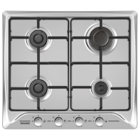 Plită încorporabilă pe gaz Wolser WL-F 6400 Inox Oțel emailat, Gratare: Emailate