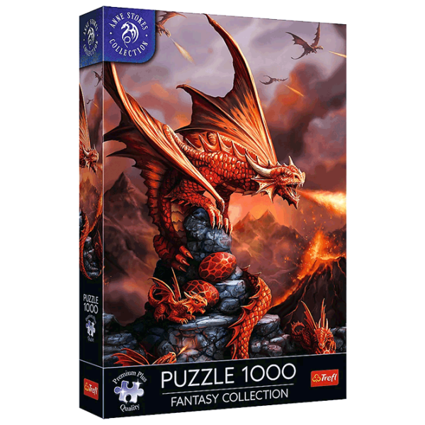 Puzzle Trefl Fantasy Collection: Fire Dragon (10900 ) Numărul de piese: 1000, Vârsta recomandată: 12+ photo 1
