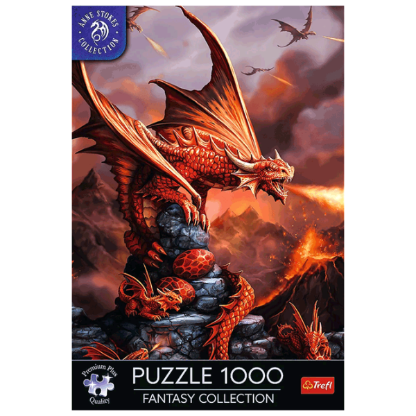 Puzzle Trefl Fantasy Collection: Fire Dragon (10900 ) Numărul de piese: 1000, Vârsta recomandată: 12+ photo 2