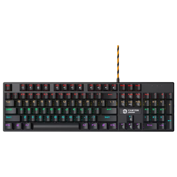 Клавиатура Canyon Deimos GK-4 Черный Игровой, Проводная photo 1
