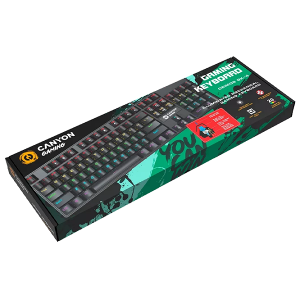 Клавиатура Canyon Deimos GK-4 Черный Игровой, Проводная photo 4