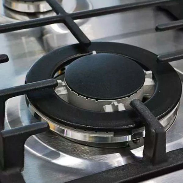 Plită încorporabilă pe gaz Wolser WL-TR6400 CE FFD Black Sticlă călită, Gratare: Fontă photo 2
