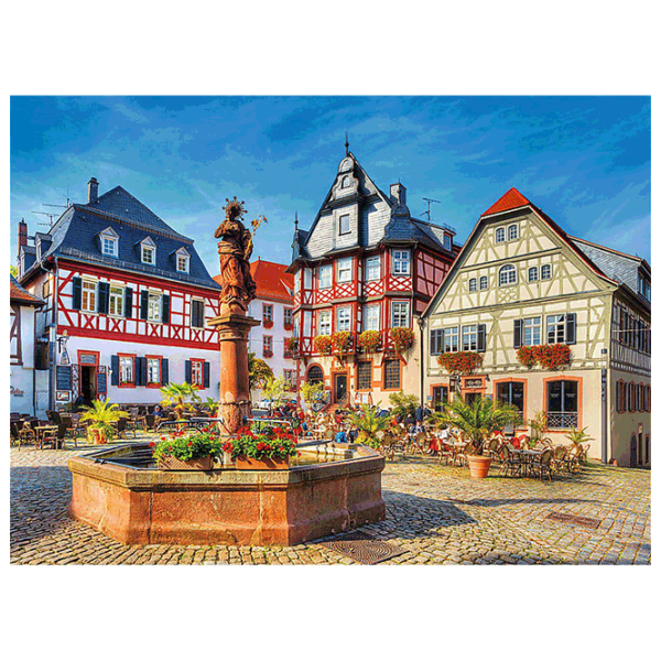 Puzzle Trefl Market Square Heppenheim (33052) Количество деталей: 3000, Рекомендуемый возраст: 15+ photo 1