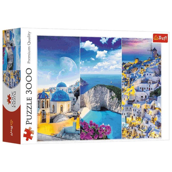 Puzzle Trefl Greek holidays (33073) Количество деталей: 3000, Рекомендуемый возраст: 15+ photo 1