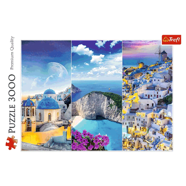 Puzzle Trefl Greek holidays (33073) Количество деталей: 3000, Рекомендуемый возраст: 15+ photo 2