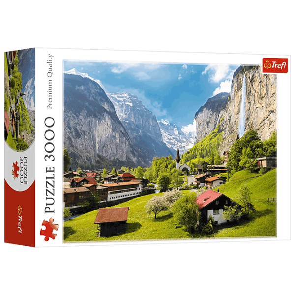 Puzzle Trefl Lauterbrunnen, Switzerland (33076) Количество деталей: 3000, Рекомендуемый возраст: 15+ photo 1