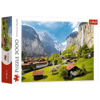 Puzzle Trefl Lauterbrunnen, Switzerland (33076) Количество деталей: 3000, Рекомендуемый возраст: 15+