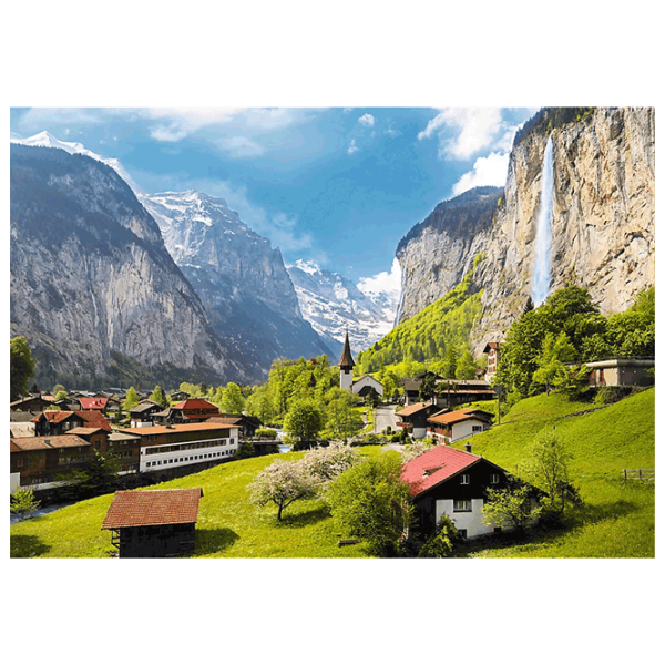 Puzzle Trefl Lauterbrunnen, Switzerland (33076) Количество деталей: 3000, Рекомендуемый возраст: 15+ photo 2