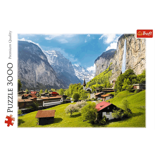 Puzzle Trefl Lauterbrunnen, Switzerland (33076) Количество деталей: 3000, Рекомендуемый возраст: 15+ photo 3