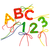 Joc de masă Quercetti Montessori ABC+123 Dezvoltare, 3+