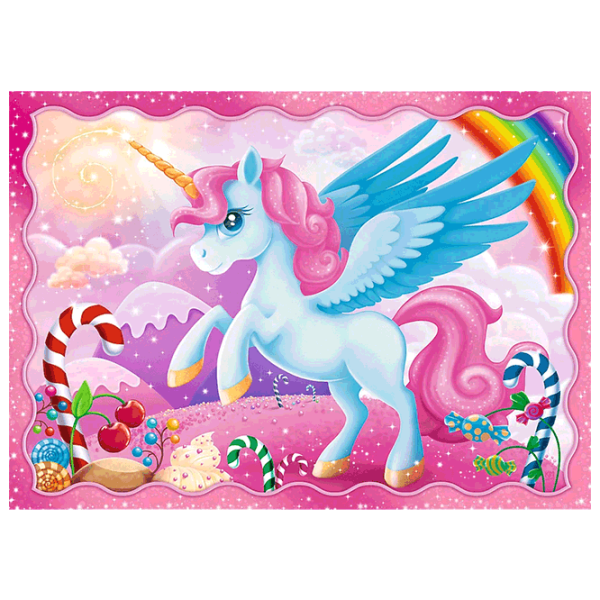 Puzzle Trefl Unicorns and magic (34389) Количество деталей: 207, Рекомендуемый возраст: 4+ photo 2
