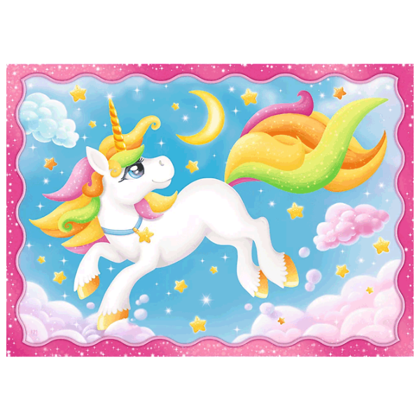 Puzzle Trefl Unicorns and magic (34389) Количество деталей: 207, Рекомендуемый возраст: 4+ photo 3