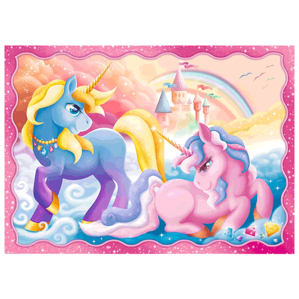 Puzzle Trefl Unicorns and magic (34389) Количество деталей: 207, Рекомендуемый возраст: 4+ photo 4
