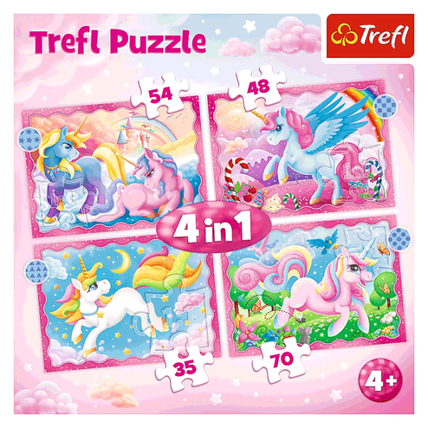 Puzzle Trefl Unicorns and magic (34389) Количество деталей: 207, Рекомендуемый возраст: 4+ photo 6