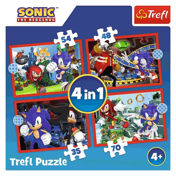 Puzzle Trefl The adventures of Sonic (34625 ) Количество деталей: 207, Рекомендуемый возраст: 4+ photo 6