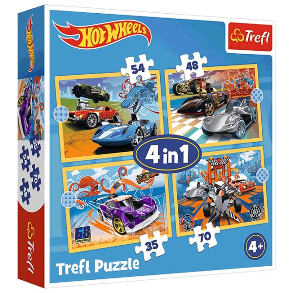 Puzzle Trefl Hot Wheels vehicles (34627) Numărul de piese: 207, Vârsta recomandată: 4+ photo 1
