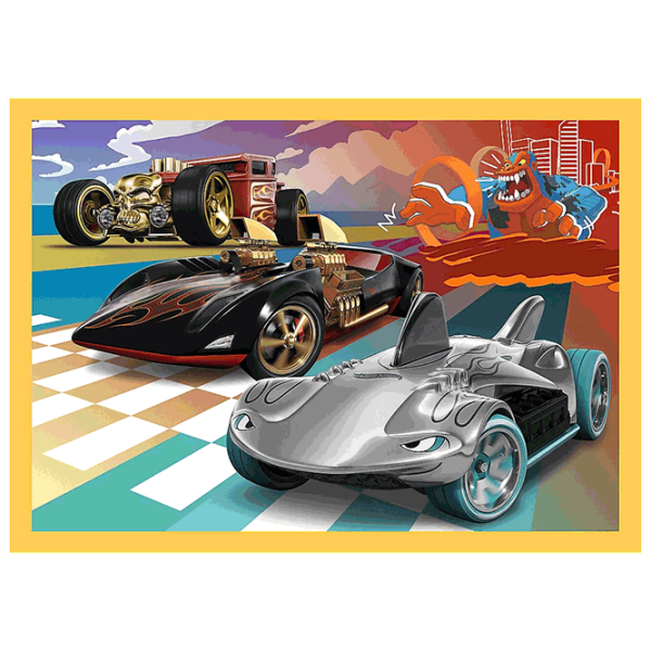 Puzzle Trefl Hot Wheels vehicles (34627) Numărul de piese: 207, Vârsta recomandată: 4+ photo 5