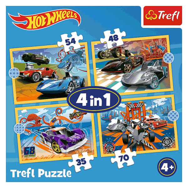 Puzzle Trefl Hot Wheels vehicles (34627) Numărul de piese: 207, Vârsta recomandată: 4+ photo 6