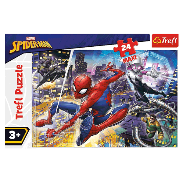 Puzzle Trefl Fearless Spider-Man (14289) Количество деталей: 24, Рекомендуемый возраст: 3+ photo 2