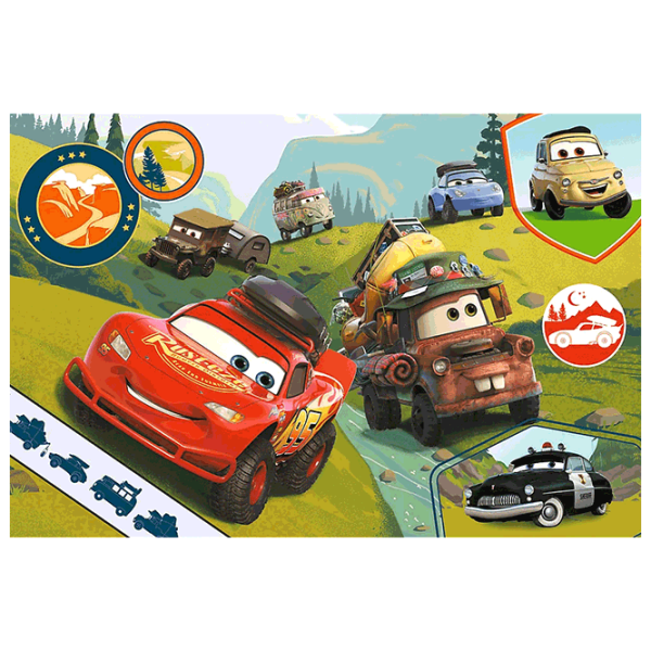 Puzzle Trefl Happy cars (14352) Количество деталей: 24, Рекомендуемый возраст: 3+ photo 2