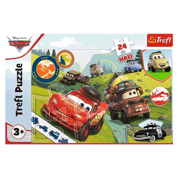 Puzzle Trefl Happy cars (14352) Количество деталей: 24, Рекомендуемый возраст: 3+ photo 3