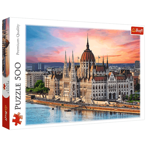 Puzzle Trefl Budapest, Hungary (37395) Numărul de piese: 500, Vârsta recomandată: 9+ photo 1