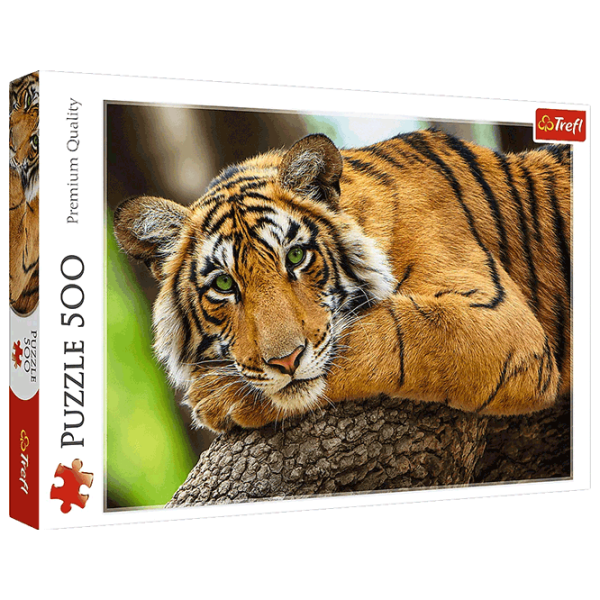 Puzzle Trefl Tiger portrait (37397) Количество деталей: 500, Рекомендуемый возраст: 9+ photo 1
