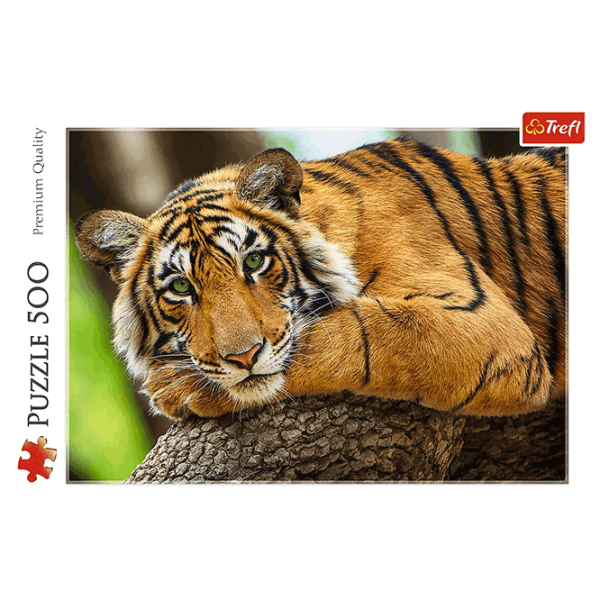 Puzzle Trefl Tiger portrait (37397) Количество деталей: 500, Рекомендуемый возраст: 9+ photo 3