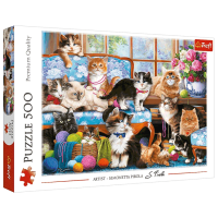 Puzzle Trefl Cat Family (37425) Количество деталей: 500, Рекомендуемый возраст: 10+