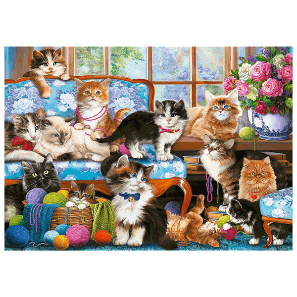 Puzzle Trefl Cat Family (37425) Количество деталей: 500, Рекомендуемый возраст: 10+ photo 3