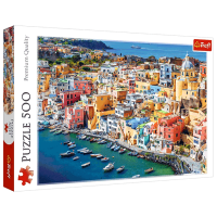 Puzzle Trefl Procida, Campania, Italy (37477) Количество деталей: 500, Рекомендуемый возраст: 10+
