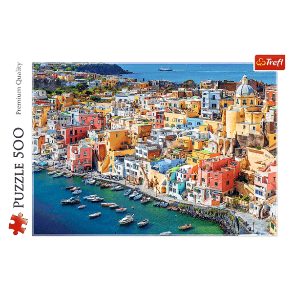 Puzzle Trefl Procida, Campania, Italy (37477) Количество деталей: 500, Рекомендуемый возраст: 10+ photo 3