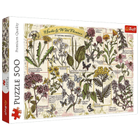 Puzzle Trefl Herbarium: Medicinal Herbs (37478) Количество деталей: 500, Рекомендуемый возраст: 10+