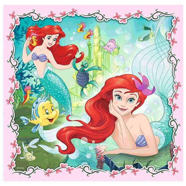 Puzzle Trefl Rapunzel, Aurora and Ariel (34842) Количество деталей: 106, Рекомендуемый возраст: 3+ photo 6