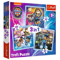Puzzle Trefl Mighty Pups Power (34869) Количество деталей: 106, Рекомендуемый возраст: 3+