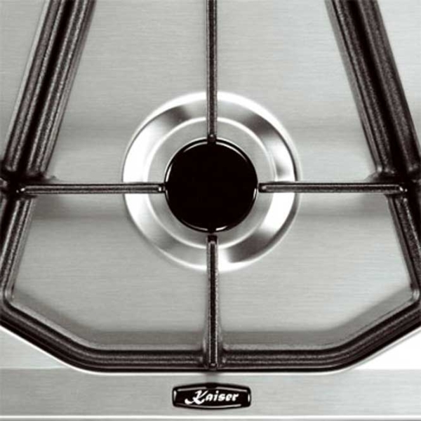 Plită încorporabilă pe gaz Kaiser KG 40.600 GZRr Inox Inox, Gratare: Fontă photo 5
