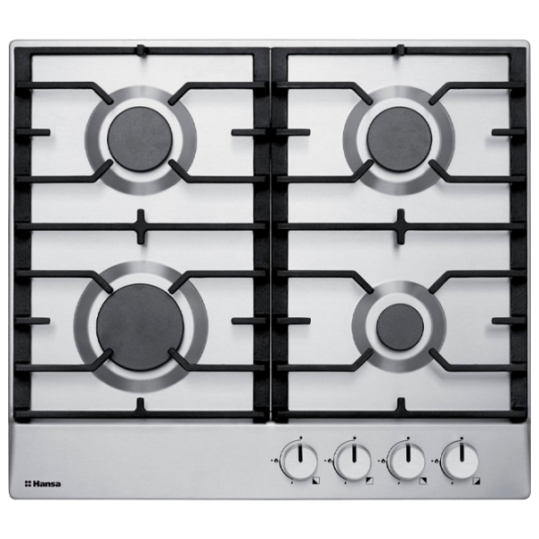 Plită încorporabilă pe gaz Hansa BHGI630301 Inox Inox, Gratare: Fontă photo 1
