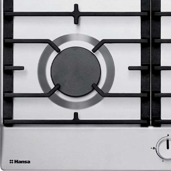 Plită încorporabilă pe gaz Hansa BHGI630301 Inox Inox, Gratare: Fontă photo 3