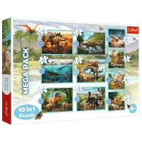 Puzzle Trefl Meet all the dinosaurs (90390) Количество деталей: 329, Рекомендуемый возраст: 4+