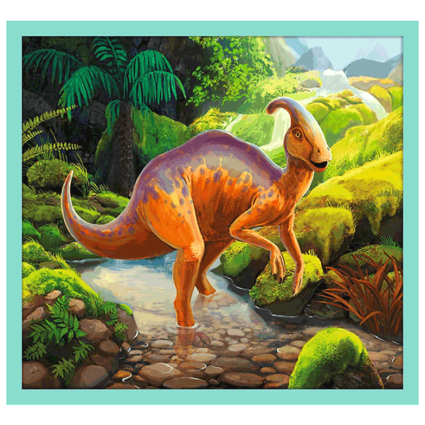 Puzzle Trefl Meet all the dinosaurs (90390) Количество деталей: 329, Рекомендуемый возраст: 4+ photo 6