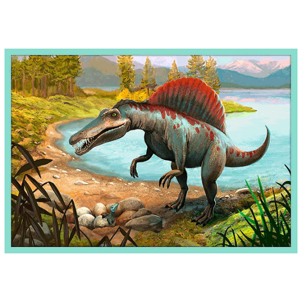 Puzzle Trefl Meet all the dinosaurs (90390) Количество деталей: 329, Рекомендуемый возраст: 4+ photo 8