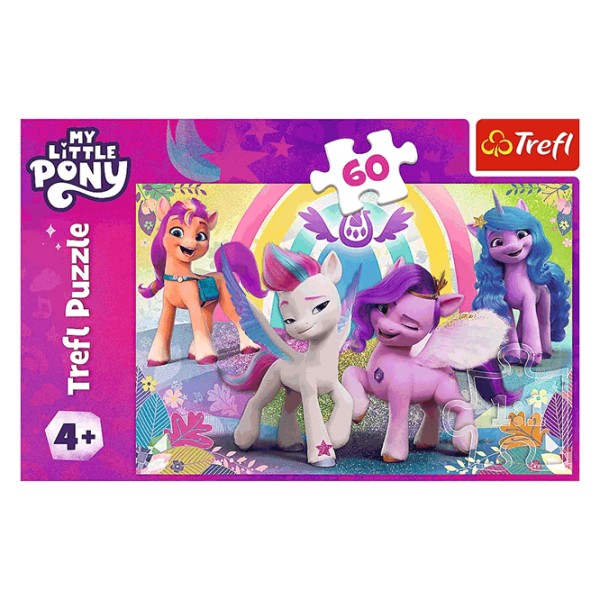 Puzzle Trefl In the world of friendship (17390) Numărul de piese: 60, Vârsta recomandată: 4+ photo 3