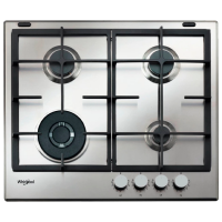 Plită încorporabilă pe gaz Whirlpool GMAL 6422/IXL Inox Inox, Gratare: Fontă