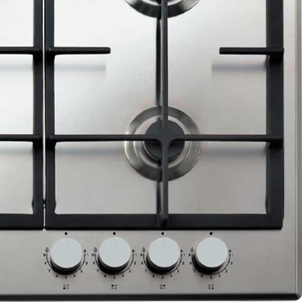 Plită încorporabilă pe gaz Whirlpool GMAL 6422/IXL Inox Inox, Gratare: Fontă photo 4