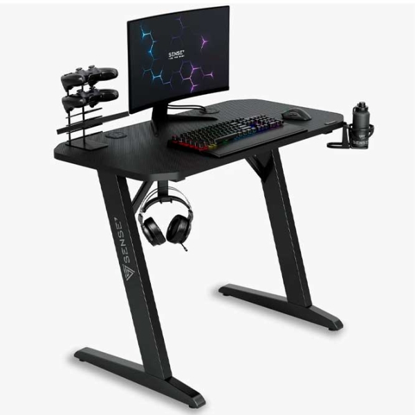 Masă gaming SENSE7 Nomad Basic Black  photo 3