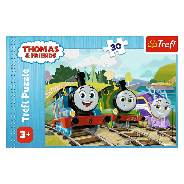Puzzle Trefl Happy Thomas (18294) Numărul de piese: 30, Vârsta recomandată: 3+ photo 3