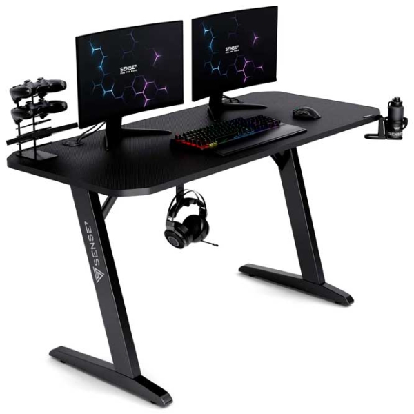 Masă gaming SENSE7 Nomad Basic Black  photo 3